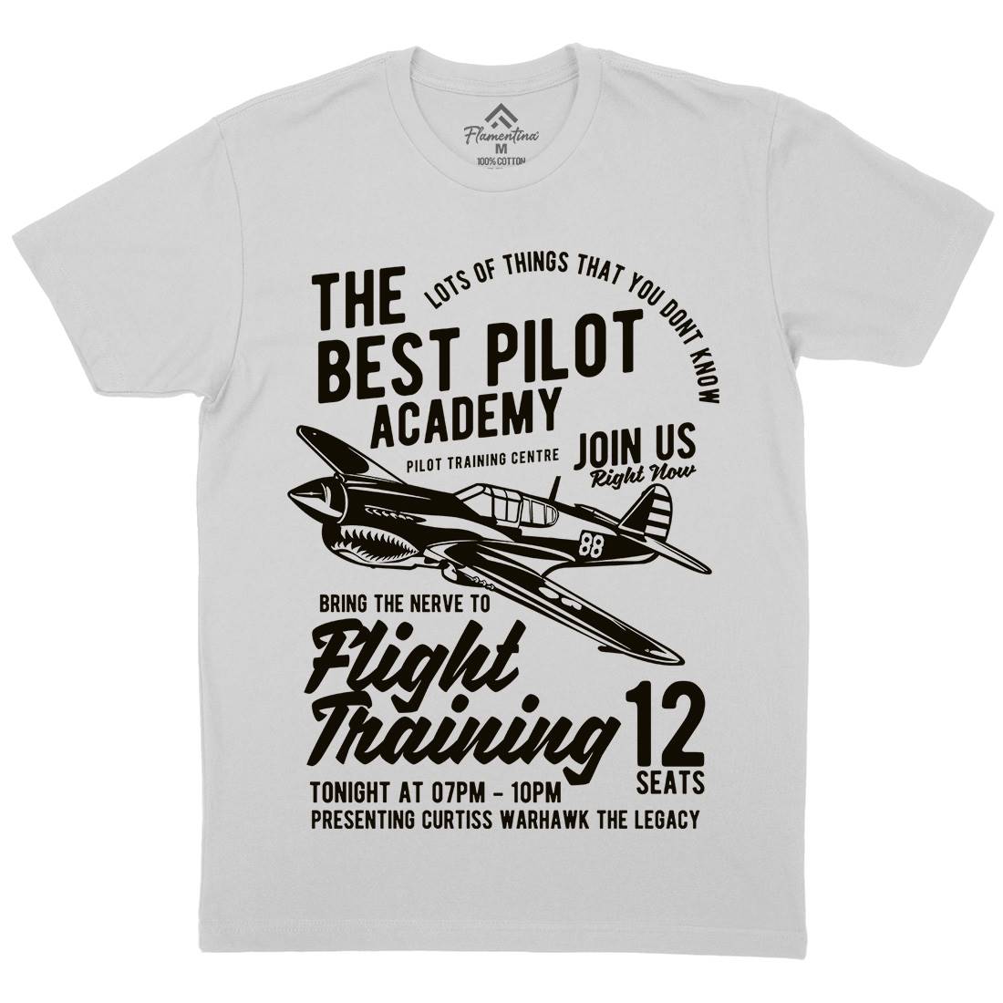 Flight Training Mens Crew Neck T-Shirt Vehicles B209