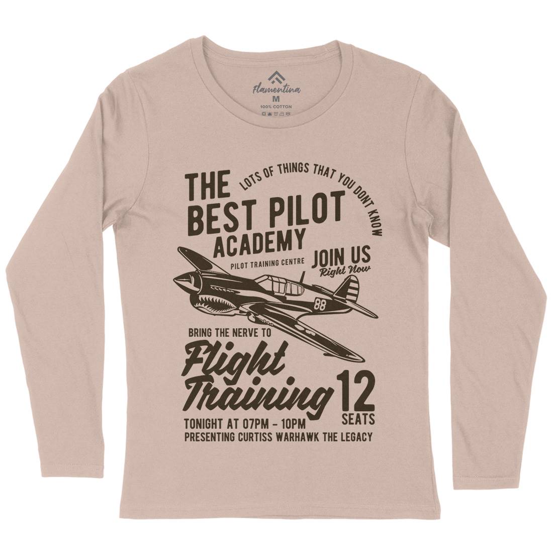 Flight Training Womens Long Sleeve T-Shirt Vehicles B209