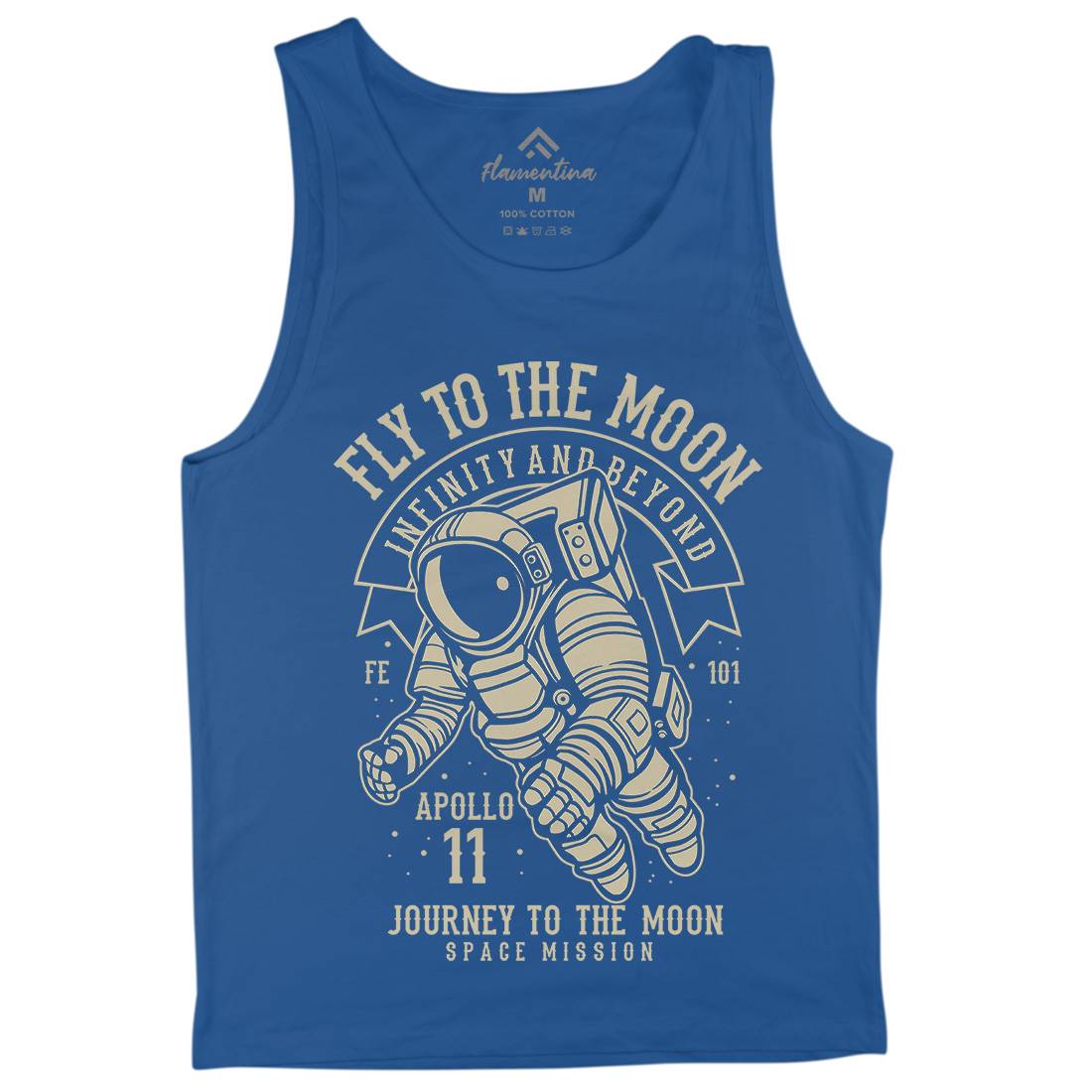 Fly To The Moon Mens Tank Top Vest Space B210