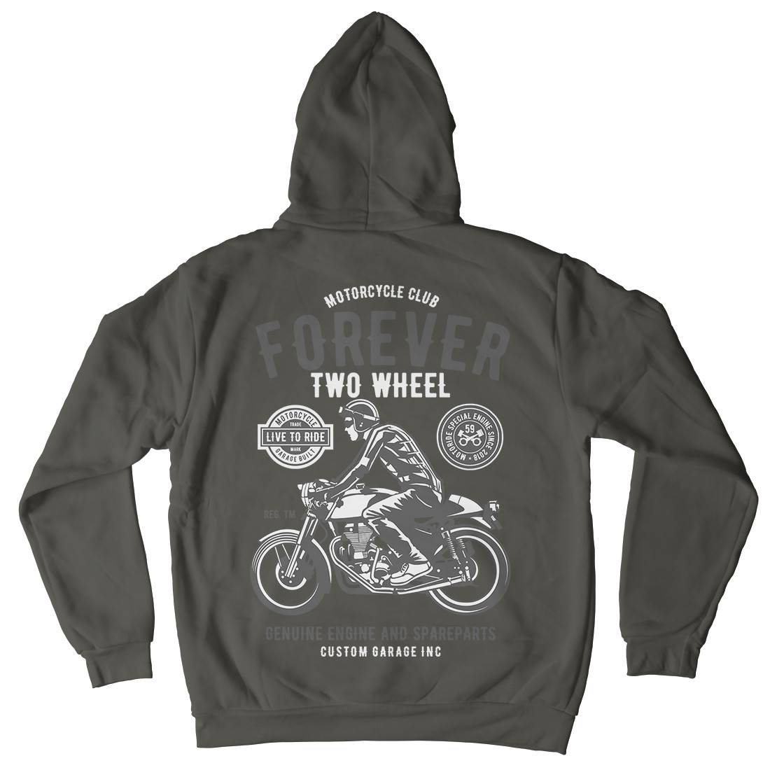 Forever Two Wheel Kids Crew Neck Hoodie Motorcycles B212