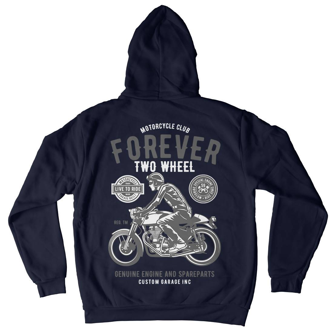 Forever Two Wheel Kids Crew Neck Hoodie Motorcycles B212