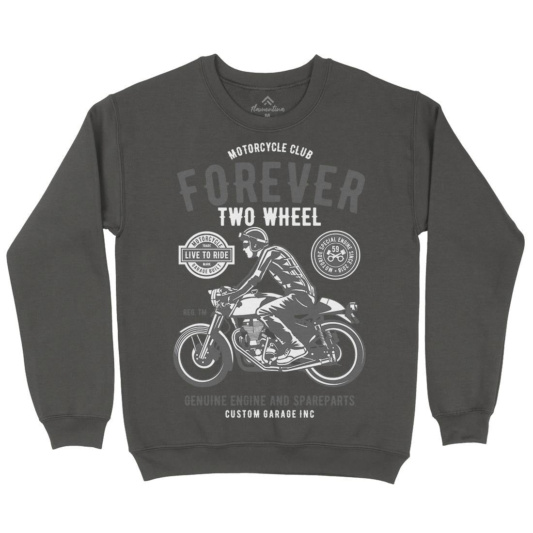 Forever Two Wheel Kids Crew Neck Sweatshirt Motorcycles B212