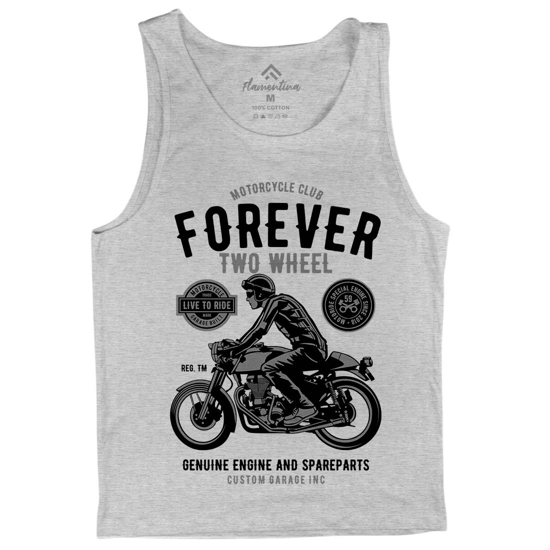 Forever Two Wheel Mens Tank Top Vest Motorcycles B212