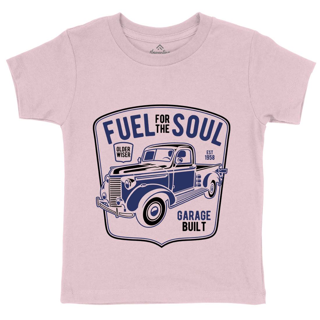Fuel For The Soul Kids Crew Neck T-Shirt Cars B213