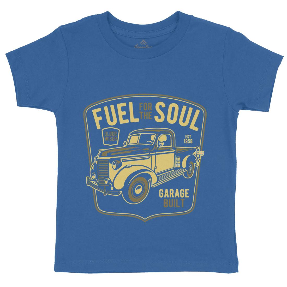 Fuel For The Soul Kids Crew Neck T-Shirt Cars B213