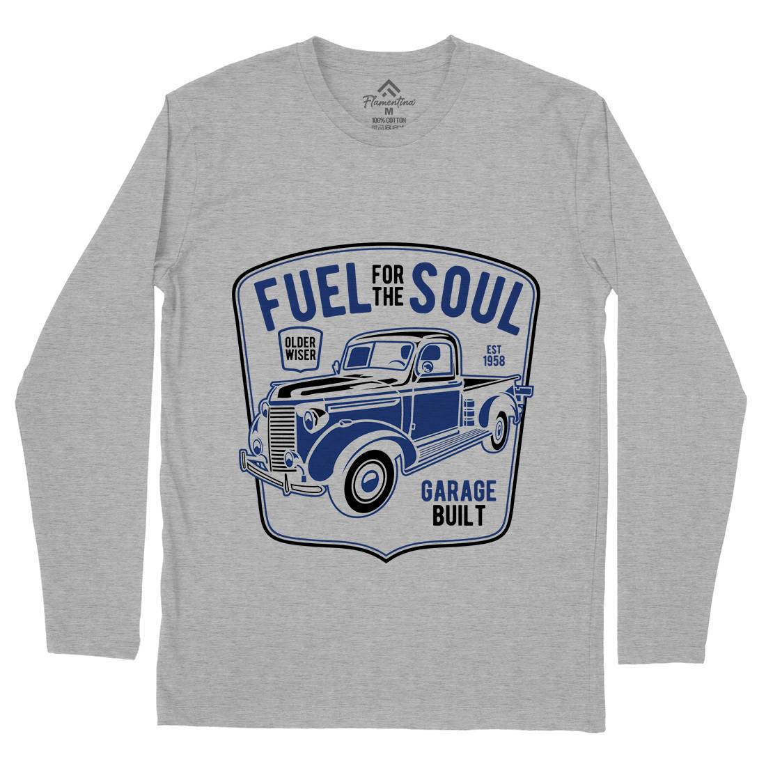 Fuel For The Soul Mens Long Sleeve T-Shirt Cars B213