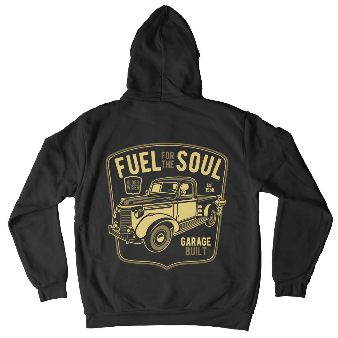Fuel For The Soul Mens Hoodie With Pocket Cars B213