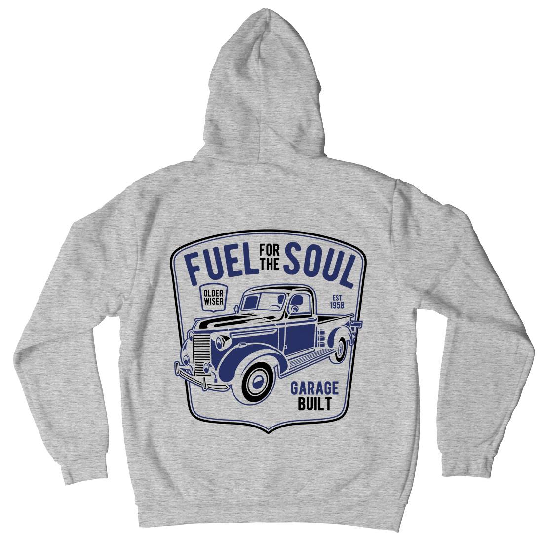Fuel For The Soul Mens Hoodie With Pocket Cars B213