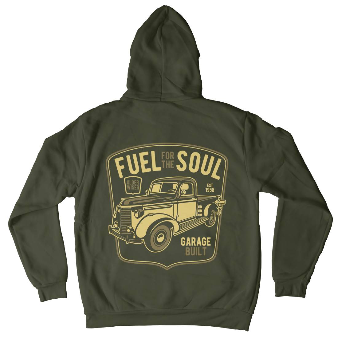 Fuel For The Soul Kids Crew Neck Hoodie Cars B213