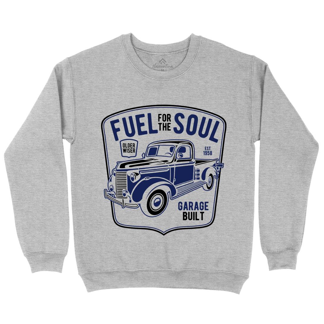 Fuel For The Soul Mens Crew Neck Sweatshirt Cars B213