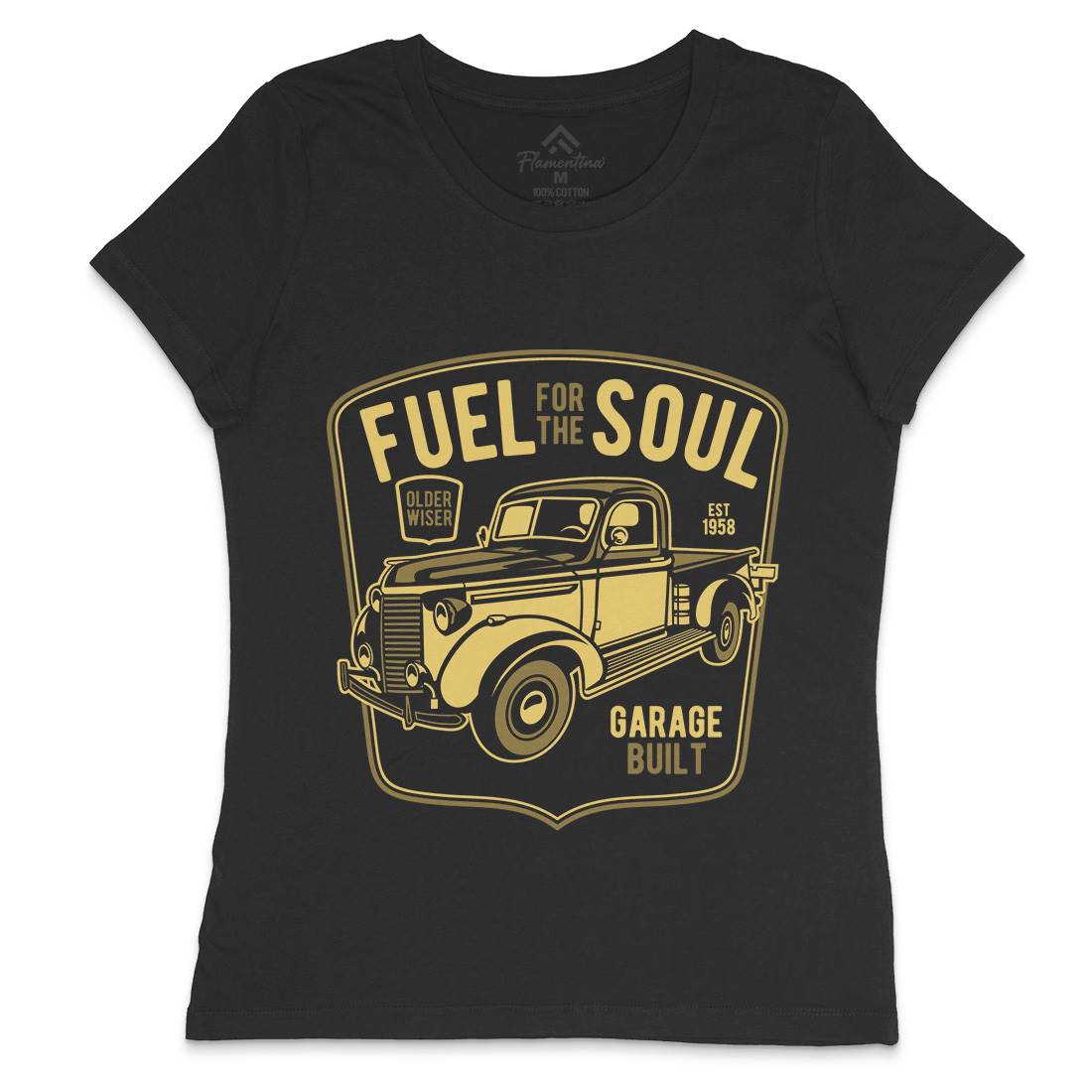Fuel For The Soul Womens Crew Neck T-Shirt Cars B213