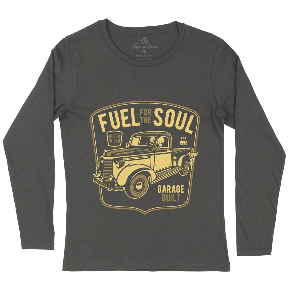 Fuel For The Soul Womens Long Sleeve T-Shirt Cars B213