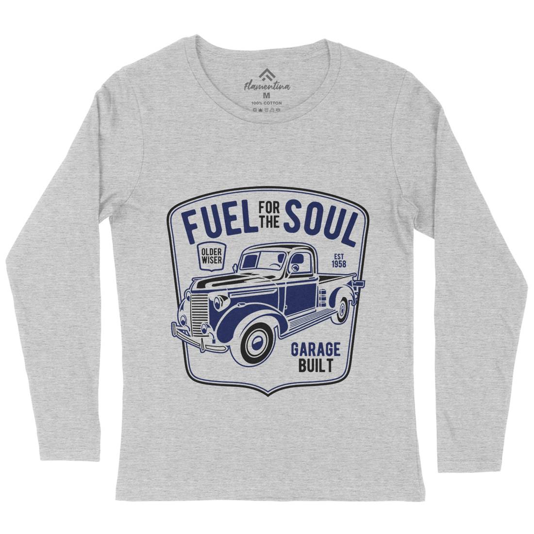 Fuel For The Soul Womens Long Sleeve T-Shirt Cars B213