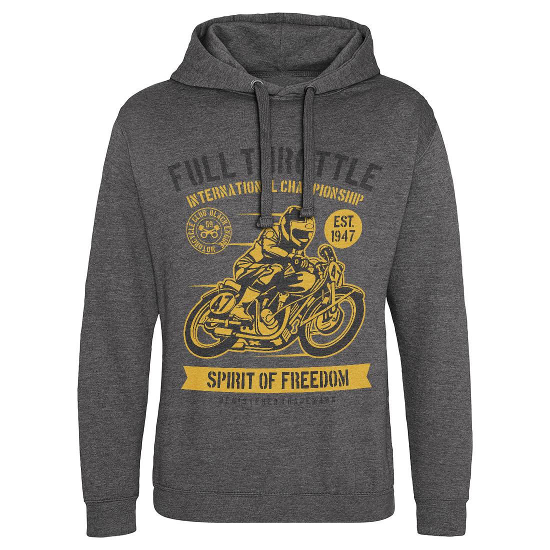 Full Throttle Mens Hoodie Without Pocket Motorcycles B215