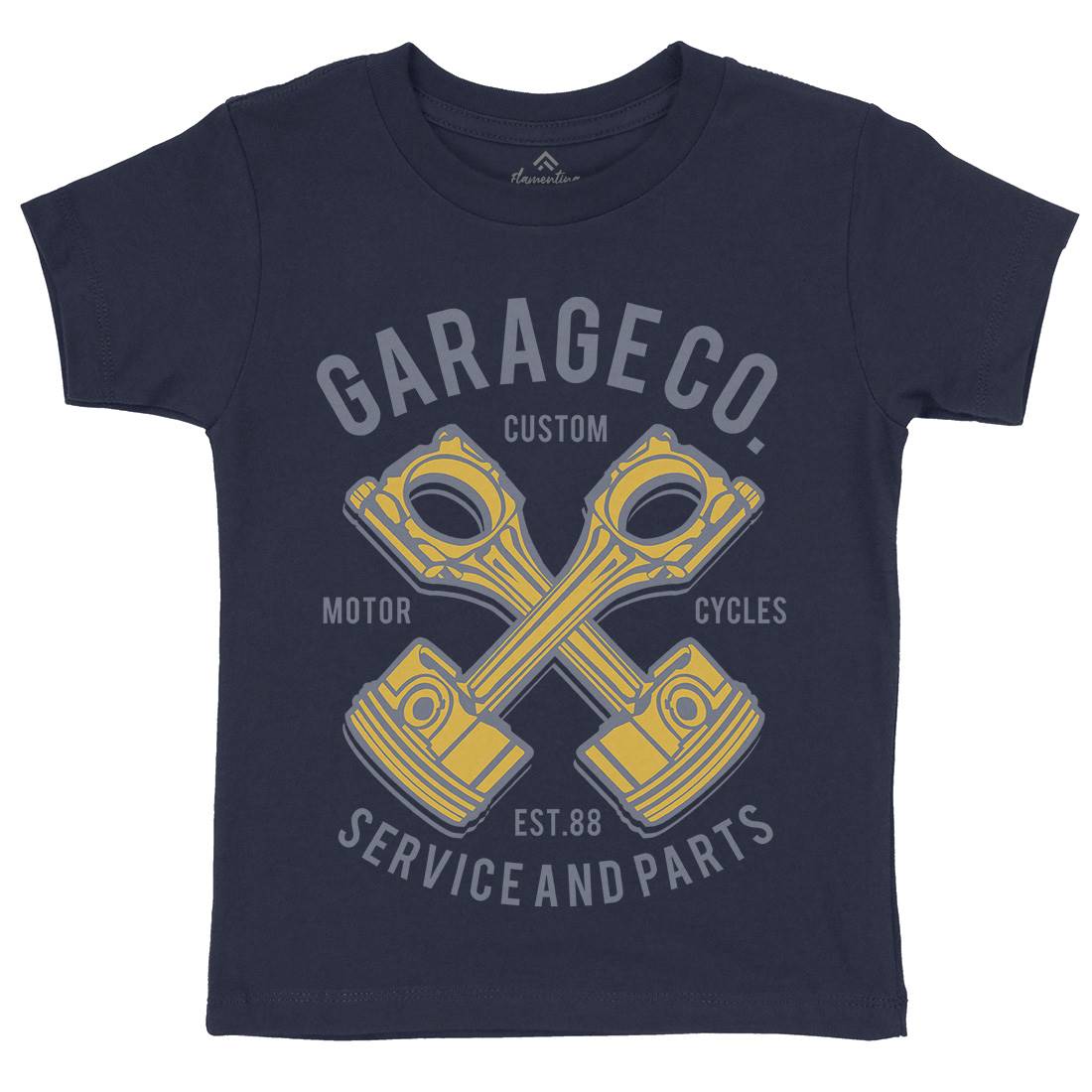 Garage Co Kids Organic Crew Neck T-Shirt Cars B216