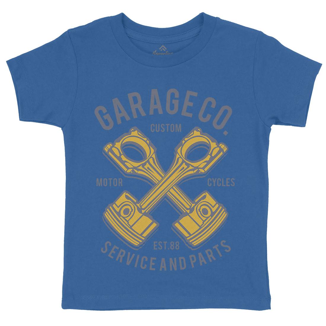 Garage Co Kids Organic Crew Neck T-Shirt Cars B216