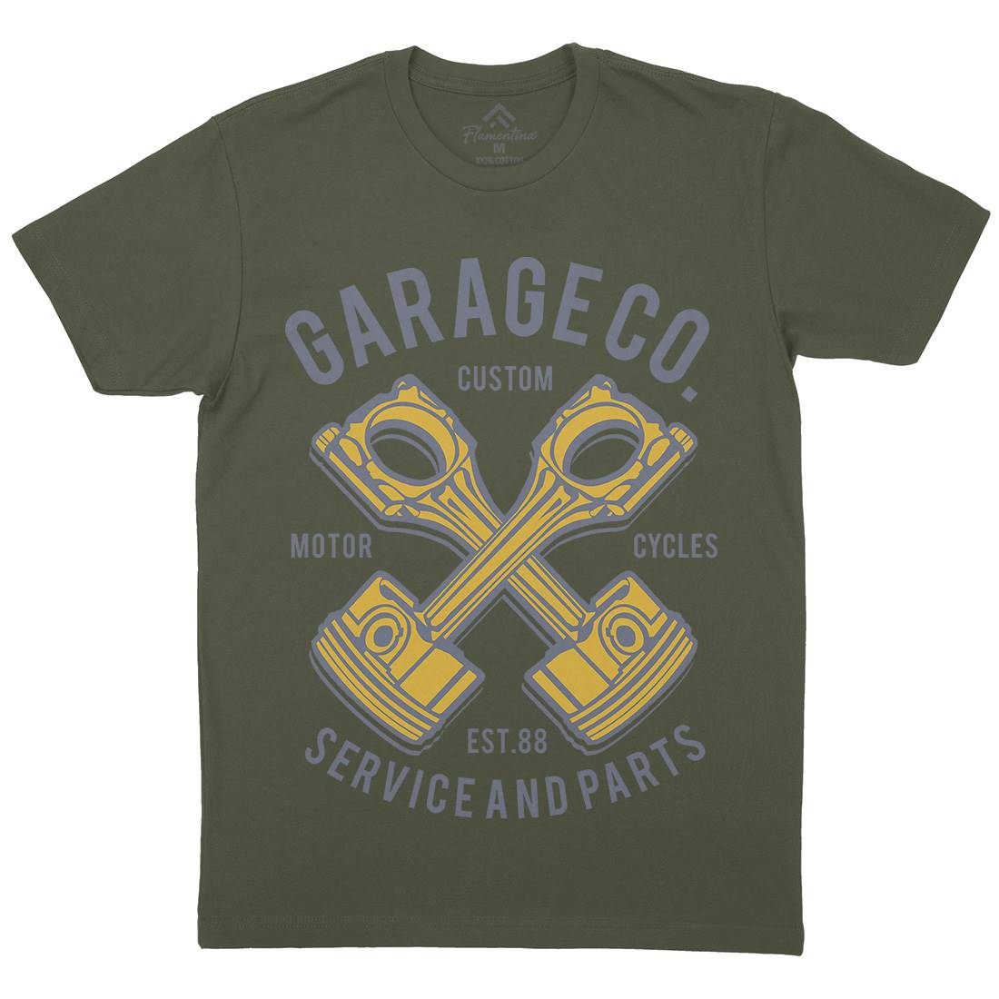 Garage Co Mens Crew Neck T-Shirt Cars B216