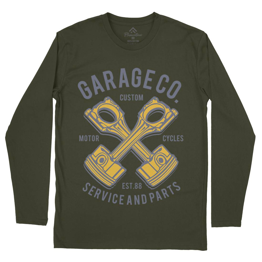 Garage Co Mens Long Sleeve T-Shirt Cars B216