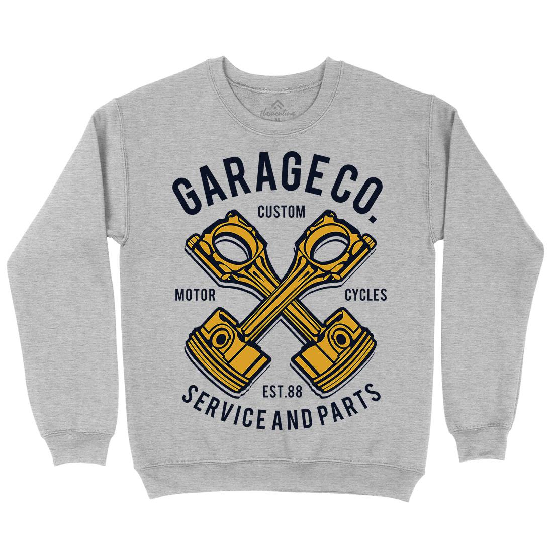 Garage Co Mens Crew Neck Sweatshirt Cars B216