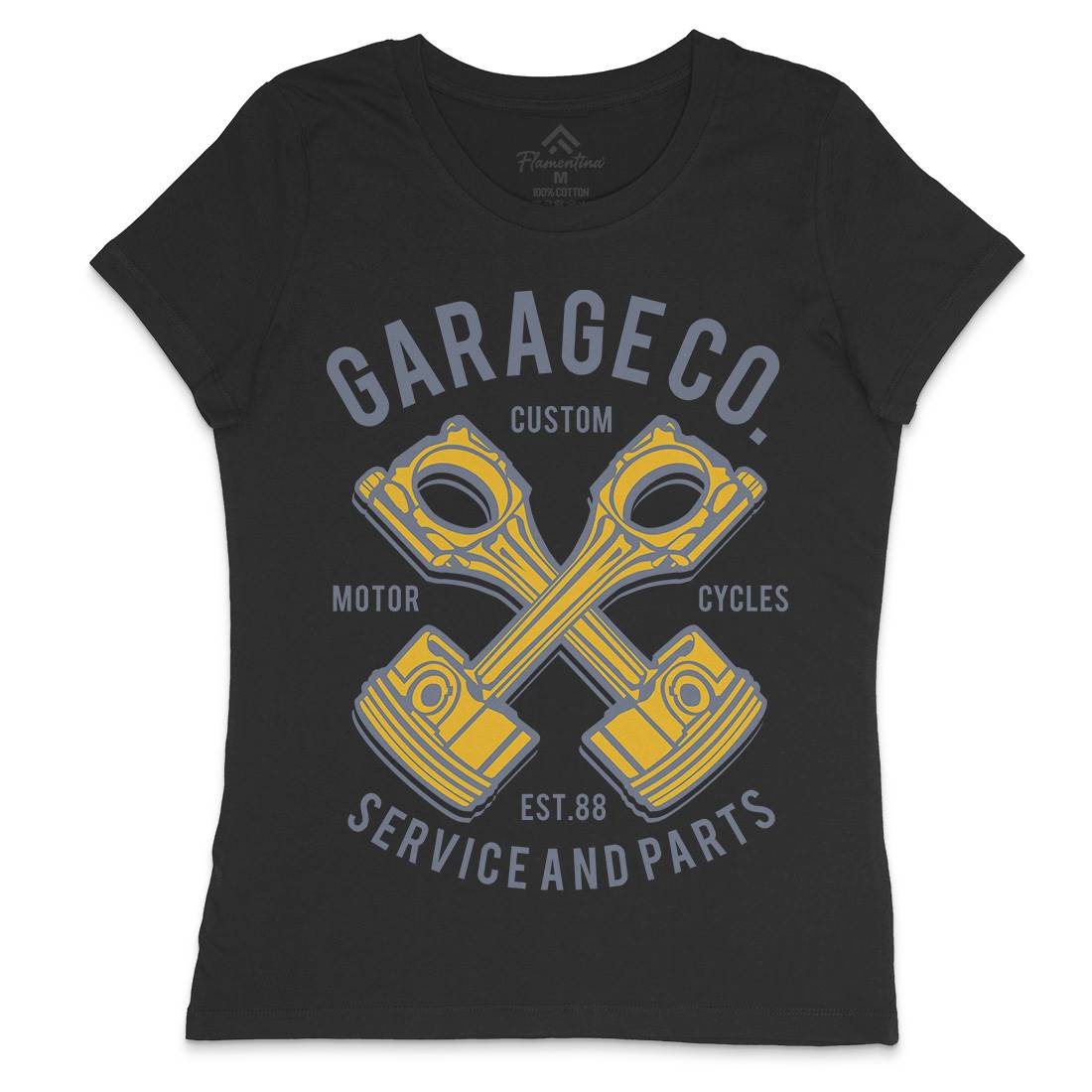 Garage Co Womens Crew Neck T-Shirt Cars B216