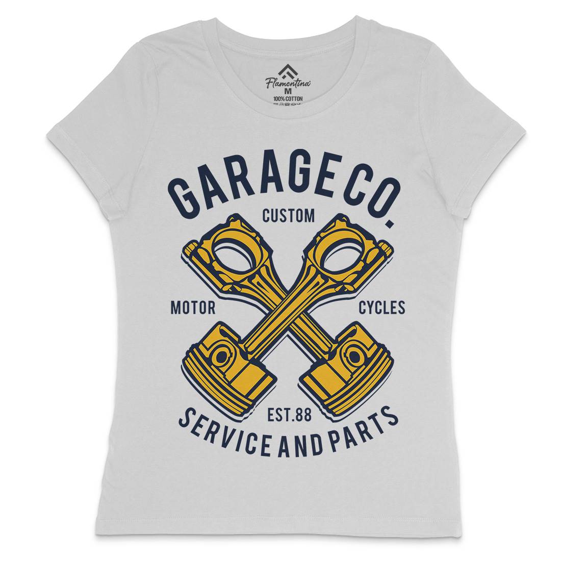 Garage Co Womens Crew Neck T-Shirt Cars B216