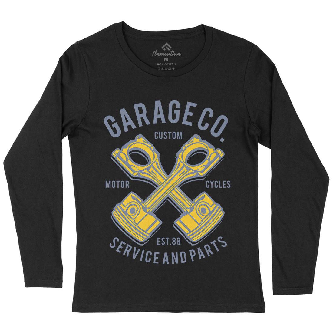Garage Co Womens Long Sleeve T-Shirt Cars B216