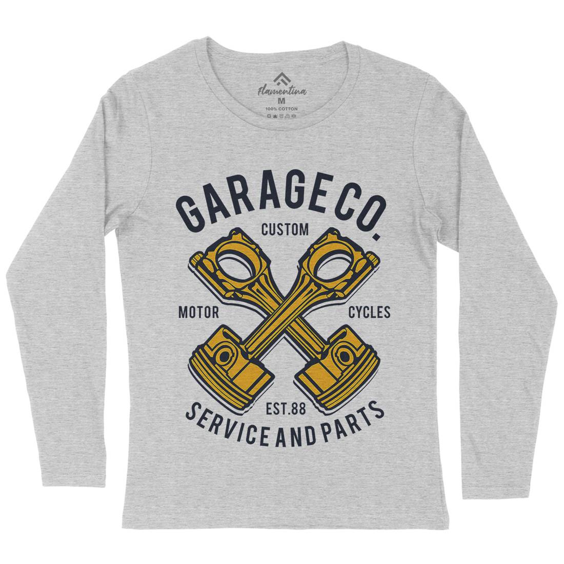 Garage Co Womens Long Sleeve T-Shirt Cars B216