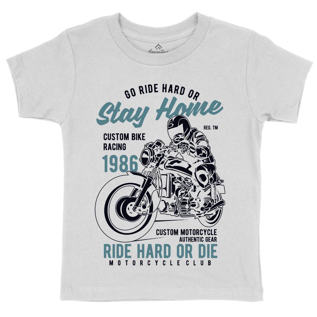 Go Ride Hard Kids Crew Neck T-Shirt Motorcycles B217