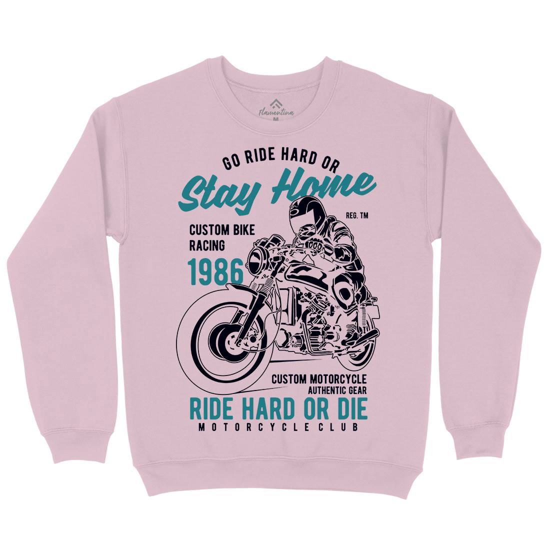 Go Ride Hard Kids Crew Neck Sweatshirt Motorcycles B217