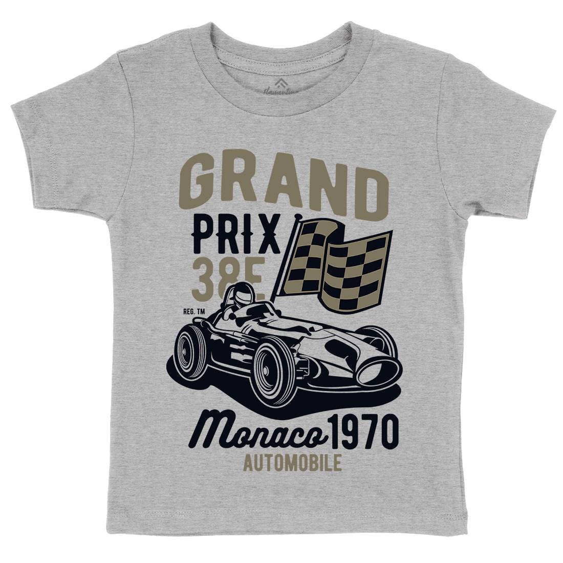 Grand Prix Kids Organic Crew Neck T-Shirt Cars B218