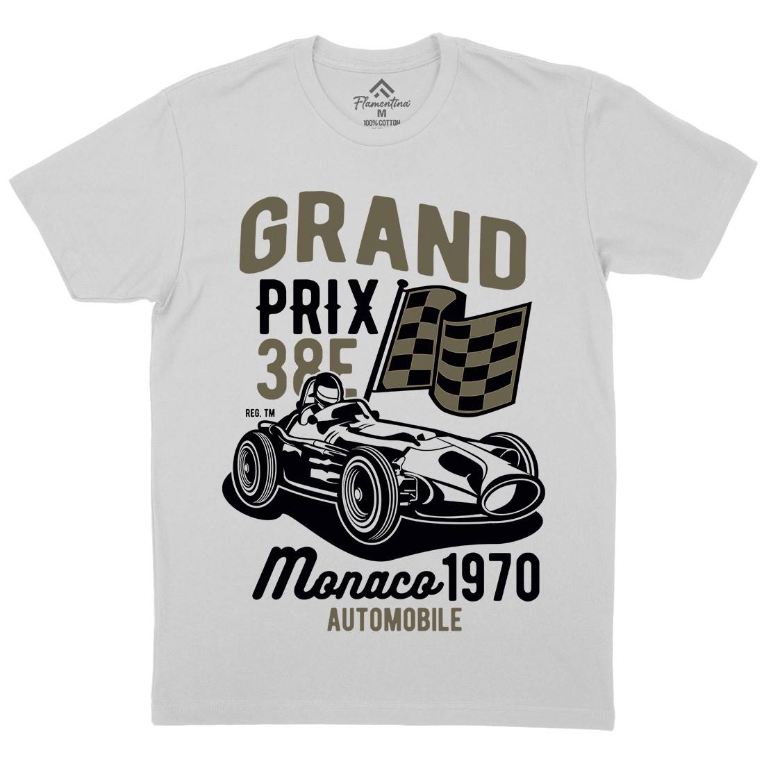 Grand Prix Mens Crew Neck T-Shirt Cars B218