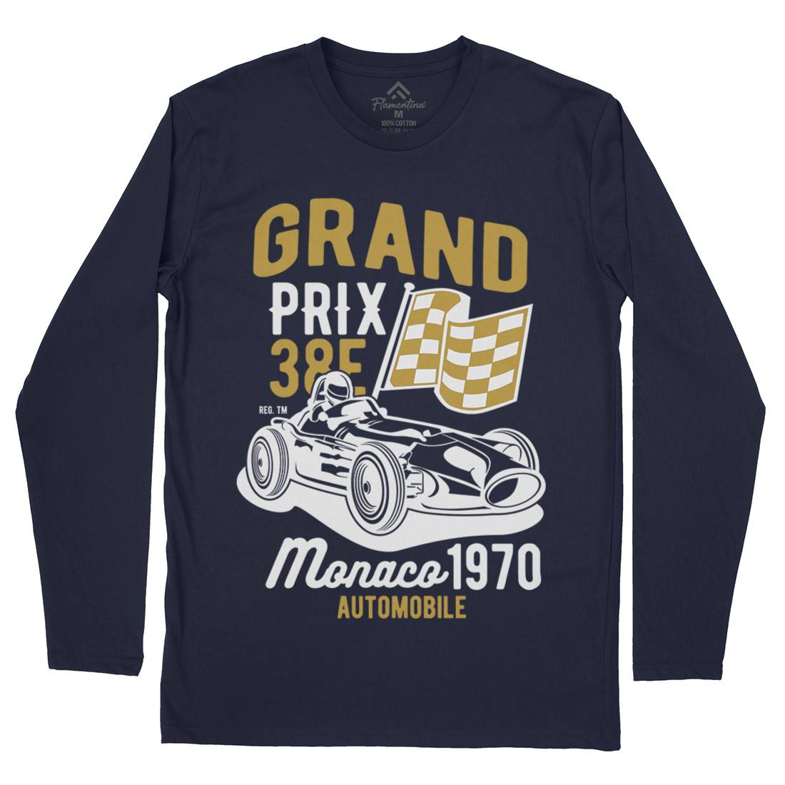 Grand Prix Mens Long Sleeve T-Shirt Cars B218