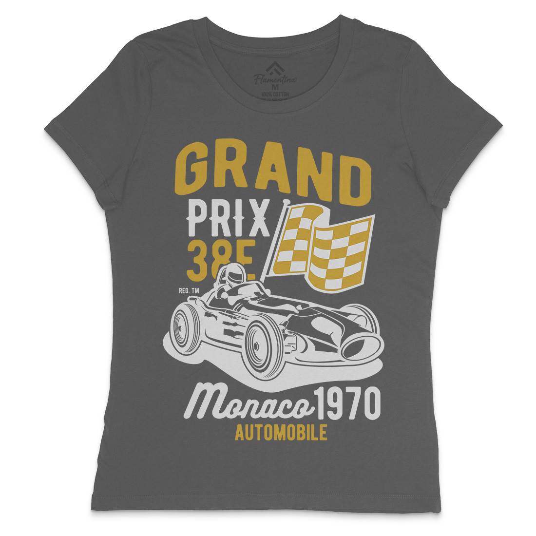 Grand Prix Womens Crew Neck T-Shirt Cars B218