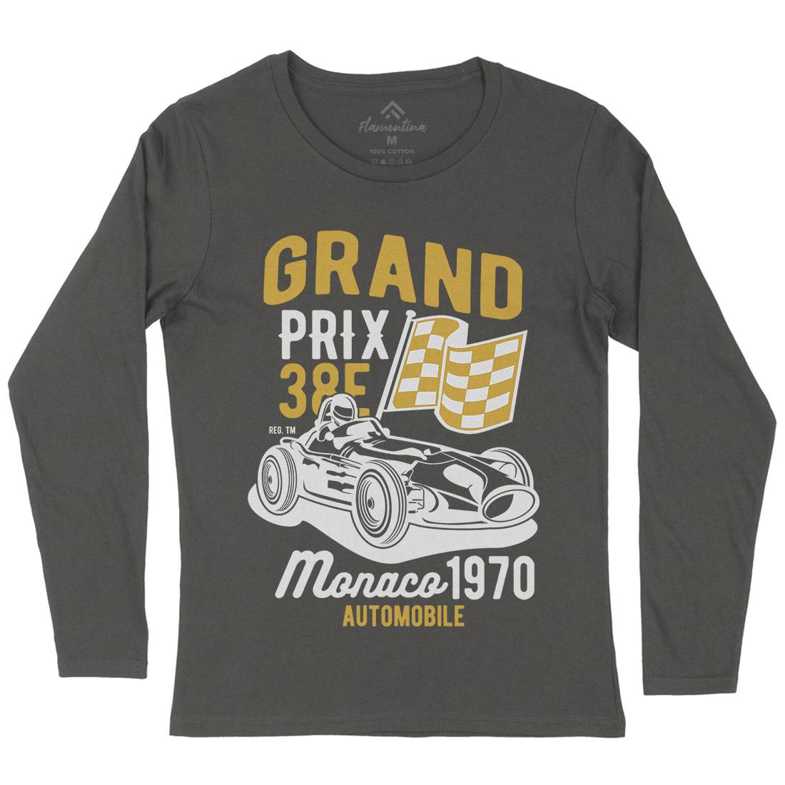 Grand Prix Womens Long Sleeve T-Shirt Cars B218