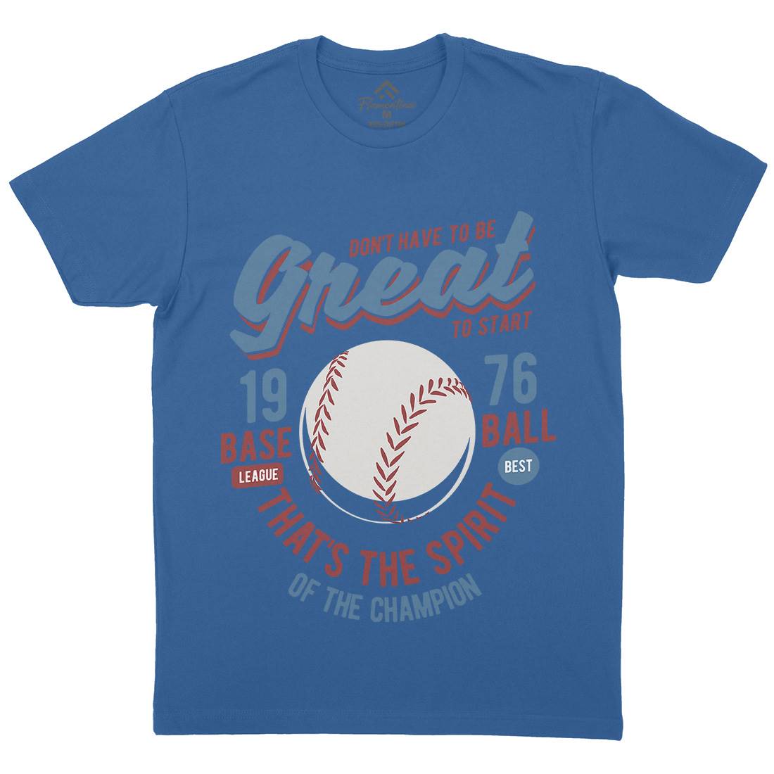 Great Baseball Mens Crew Neck T-Shirt Sport B219