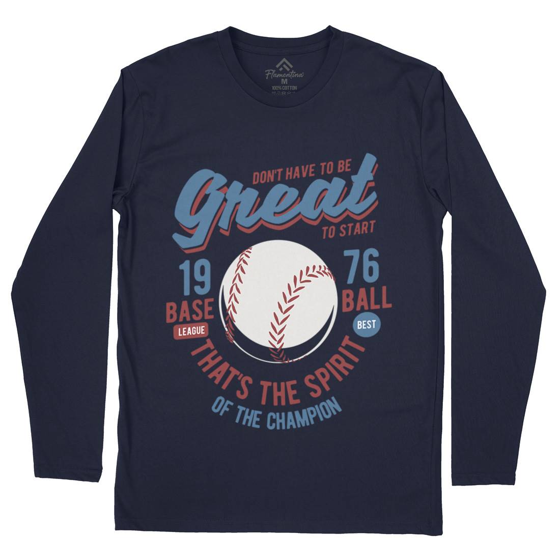 Great Baseball Mens Long Sleeve T-Shirt Sport B219