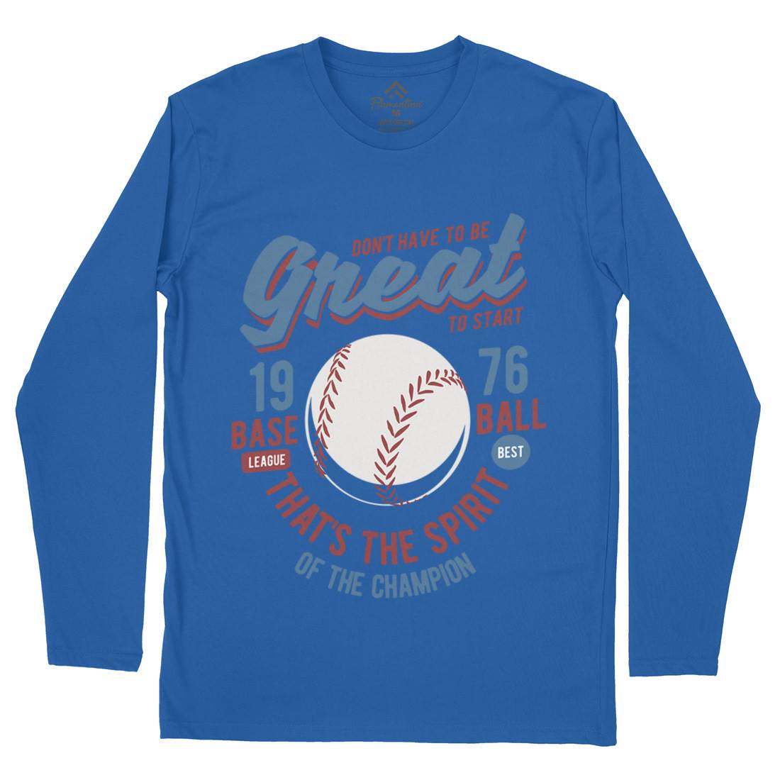 Great Baseball Mens Long Sleeve T-Shirt Sport B219