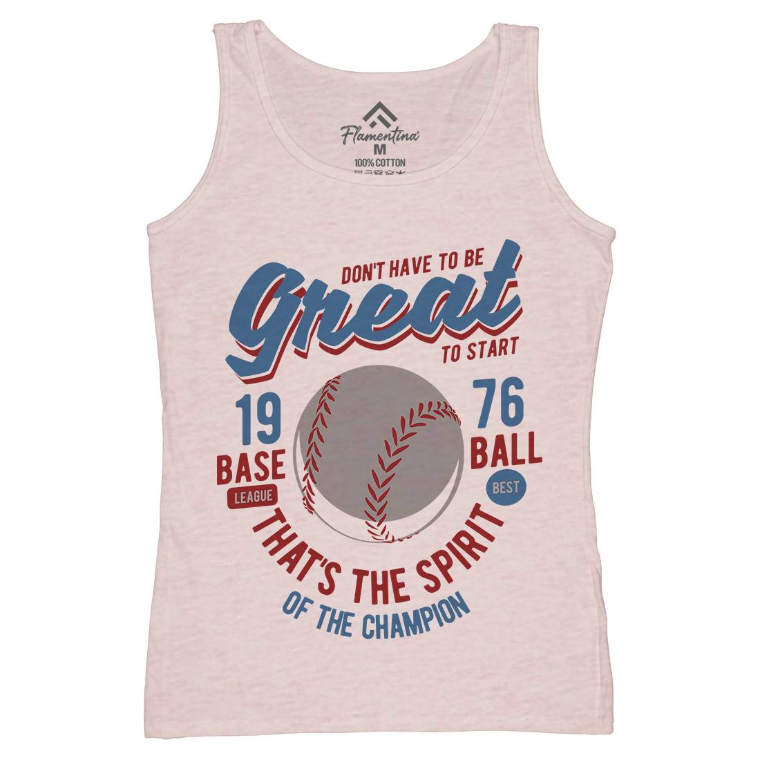 Great Baseball Womens Organic Tank Top Vest Sport B219