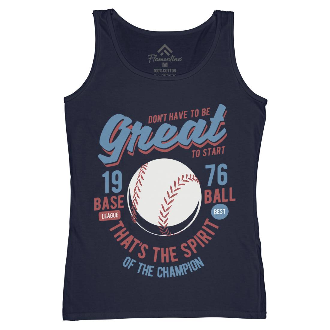 Great Baseball Womens Organic Tank Top Vest Sport B219