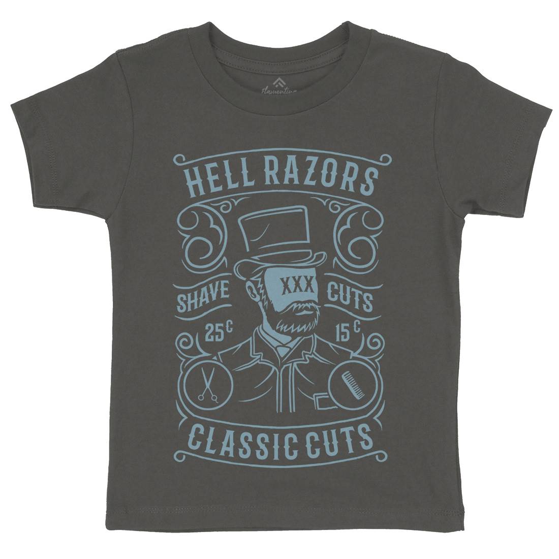 Hell Razors Kids Organic Crew Neck T-Shirt Barber B220