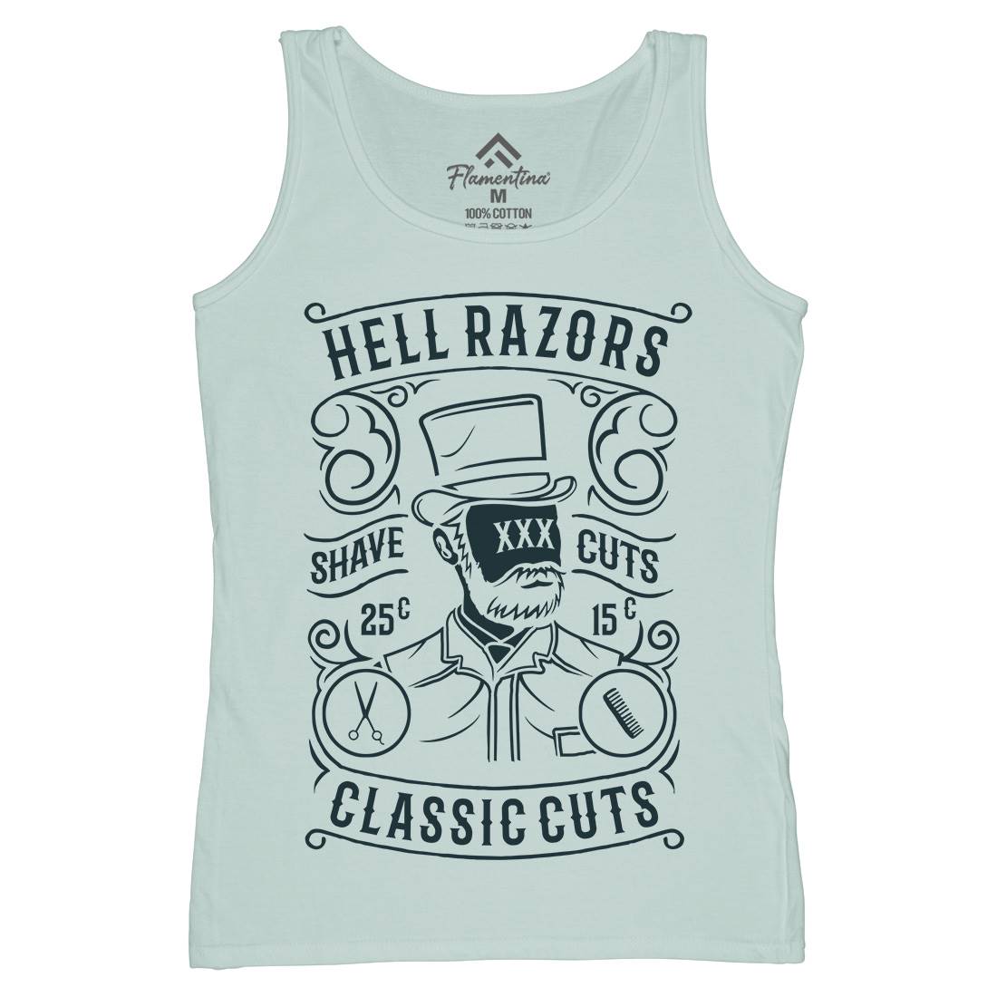 Hell Razors Womens Organic Tank Top Vest Barber B220