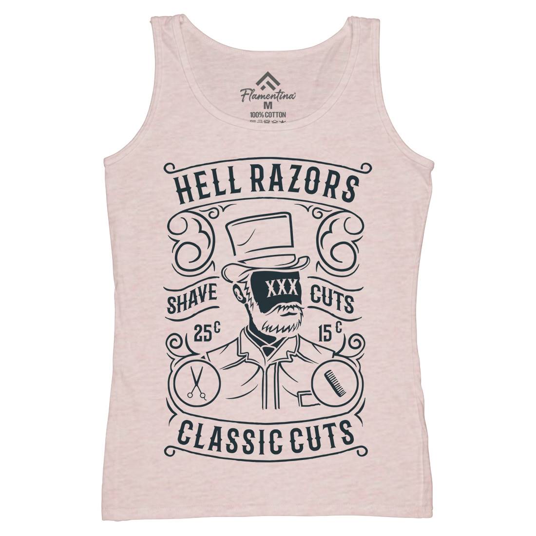 Hell Razors Womens Organic Tank Top Vest Barber B220