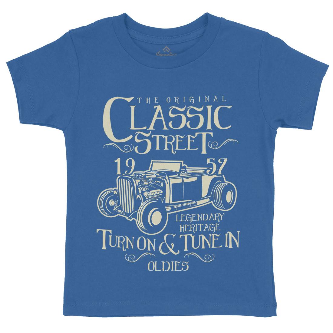 Hot Rod Classic Kids Crew Neck T-Shirt Cars B222