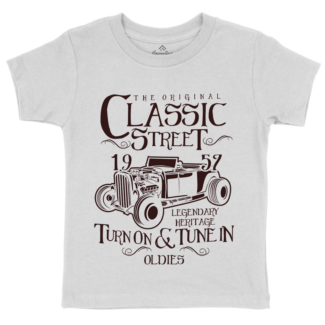 Hot Rod Classic Kids Crew Neck T-Shirt Cars B222