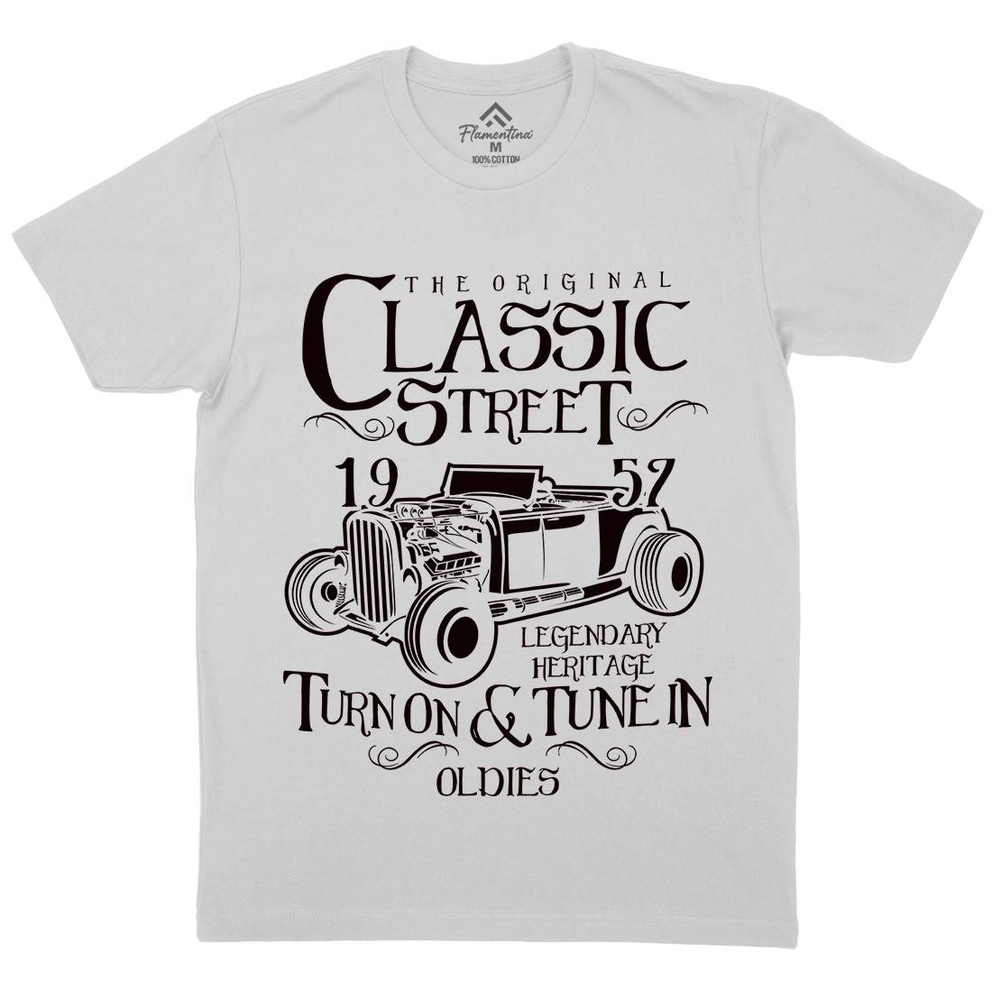Hot Rod Classic Mens Crew Neck T-Shirt Cars B222