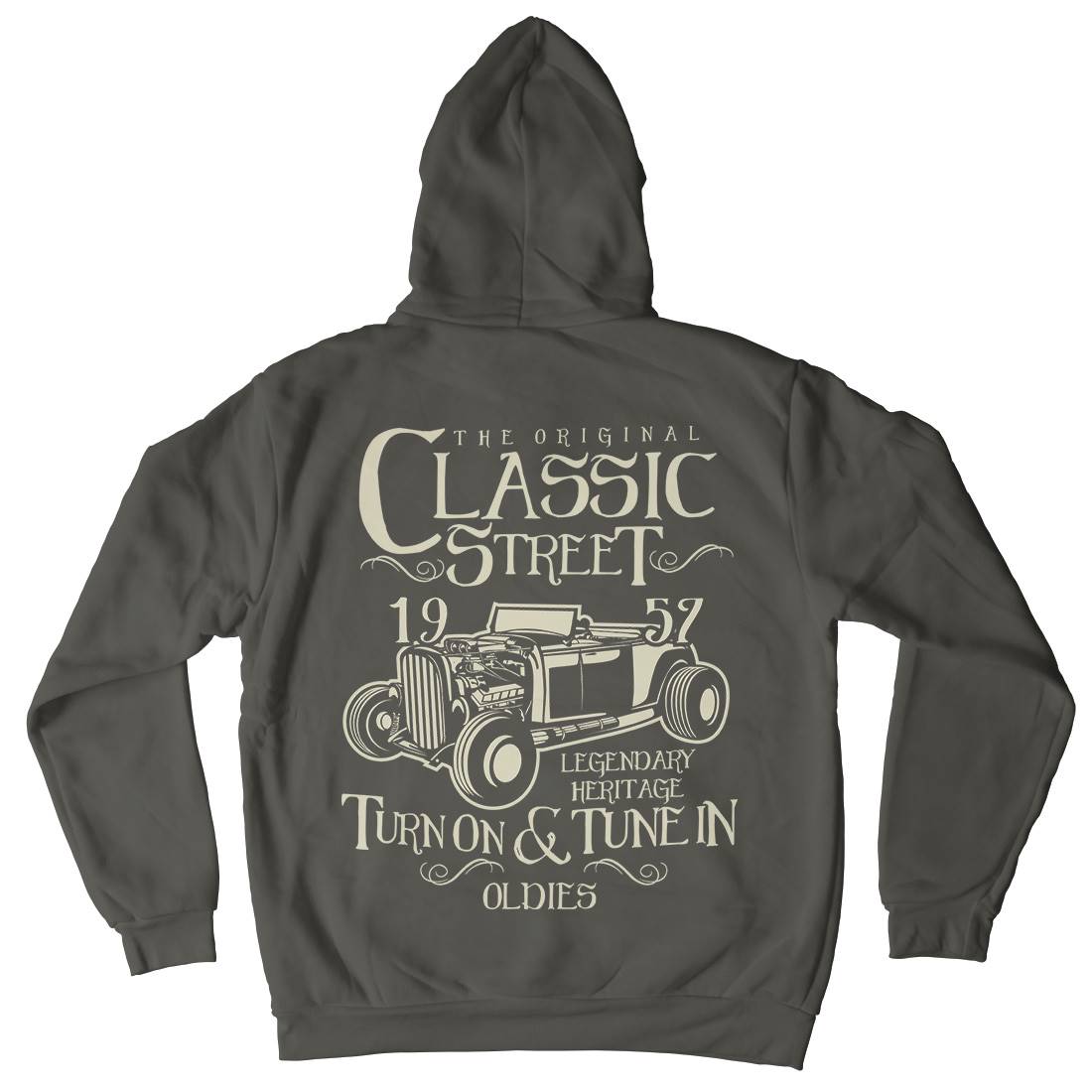 Hot Rod Classic Mens Hoodie With Pocket Cars B222