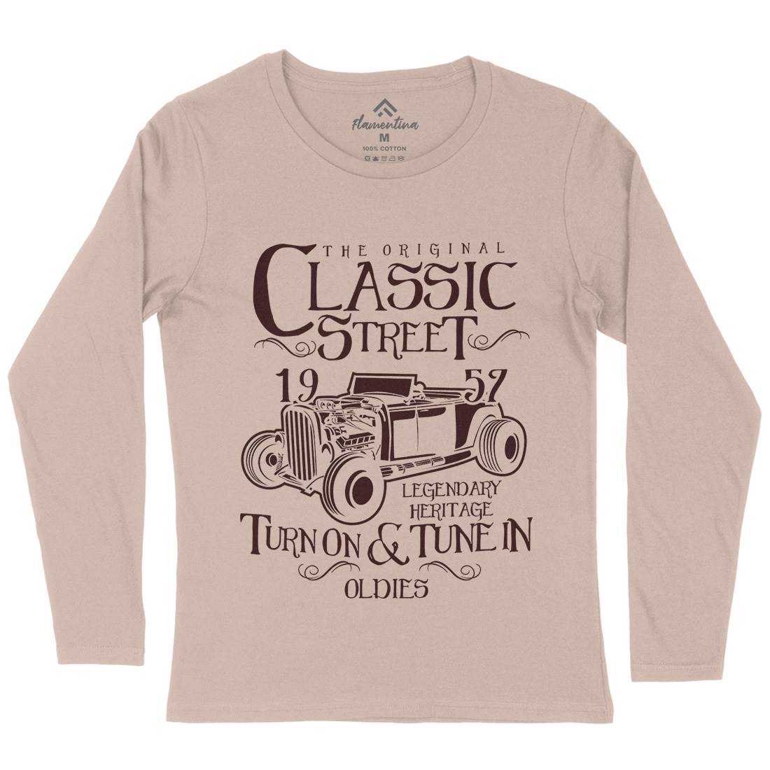 Hot Rod Classic Womens Long Sleeve T-Shirt Cars B222