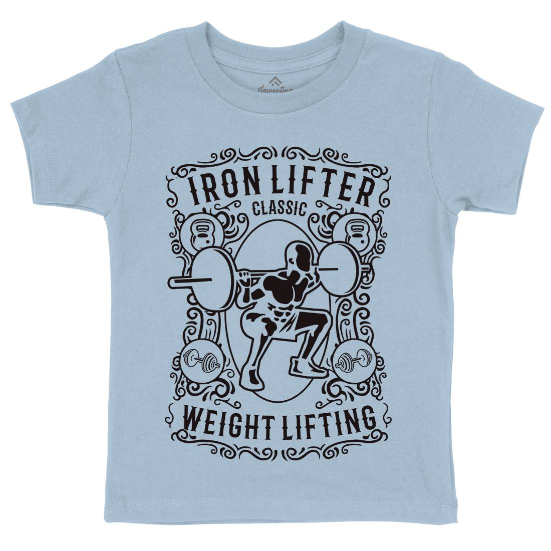 Iron Lifter Kids Crew Neck T-Shirt Gym B224