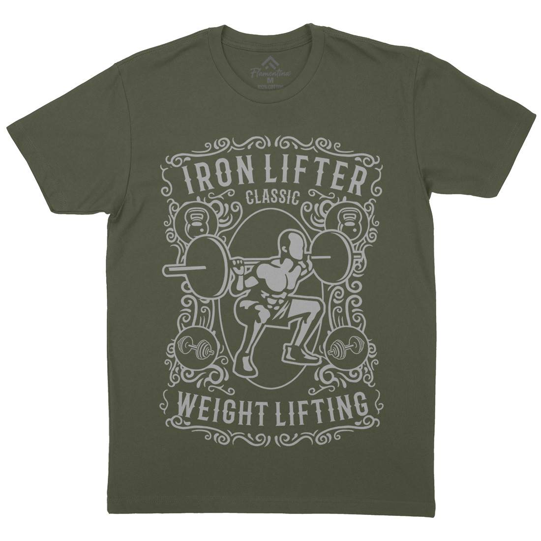 Iron Lifter Mens Crew Neck T-Shirt Gym B224
