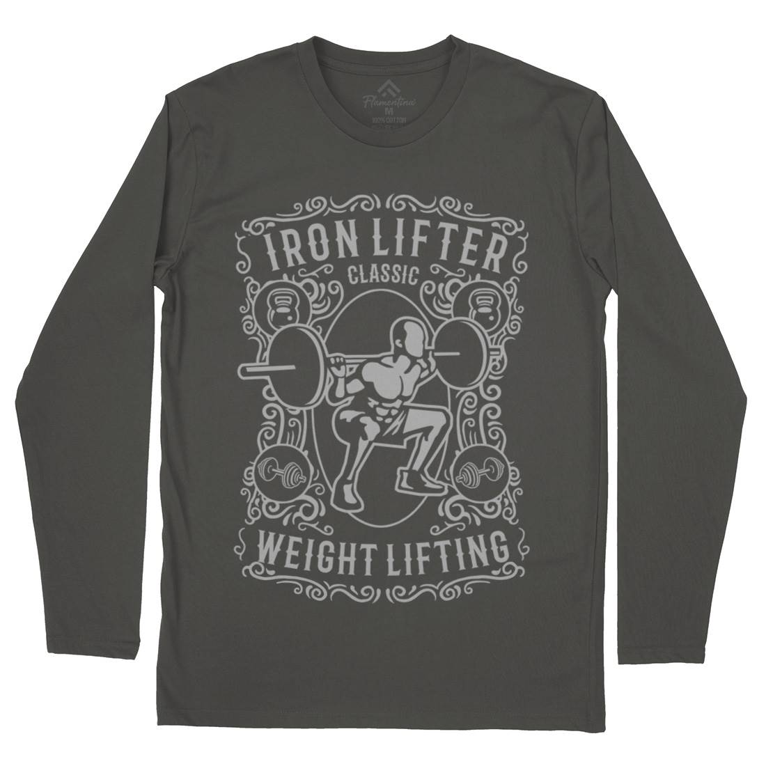 Iron Lifter Mens Long Sleeve T-Shirt Gym B224